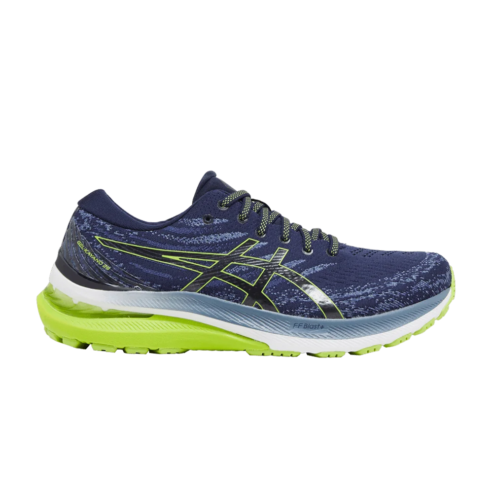 Krossovki-ASICS-Gel-Kayano-29-Midnight-Lime-Zest