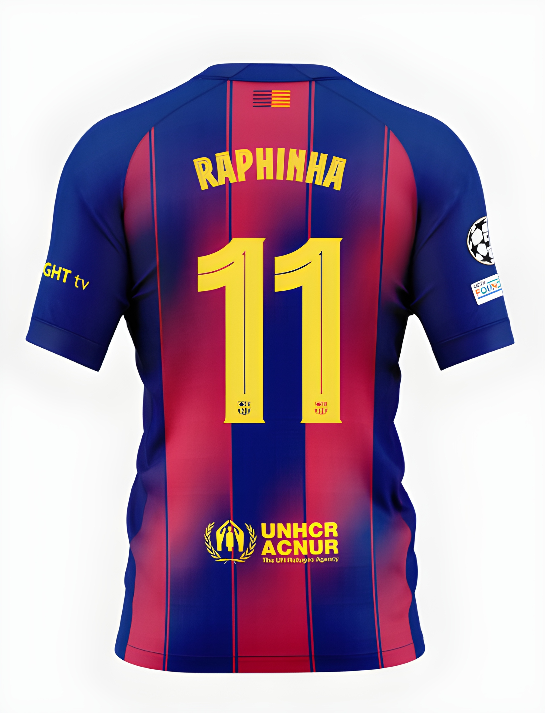 Женское футбольное джерси FC Barcelona 25/26 UCL or La Liga home jersey RAPHINHA