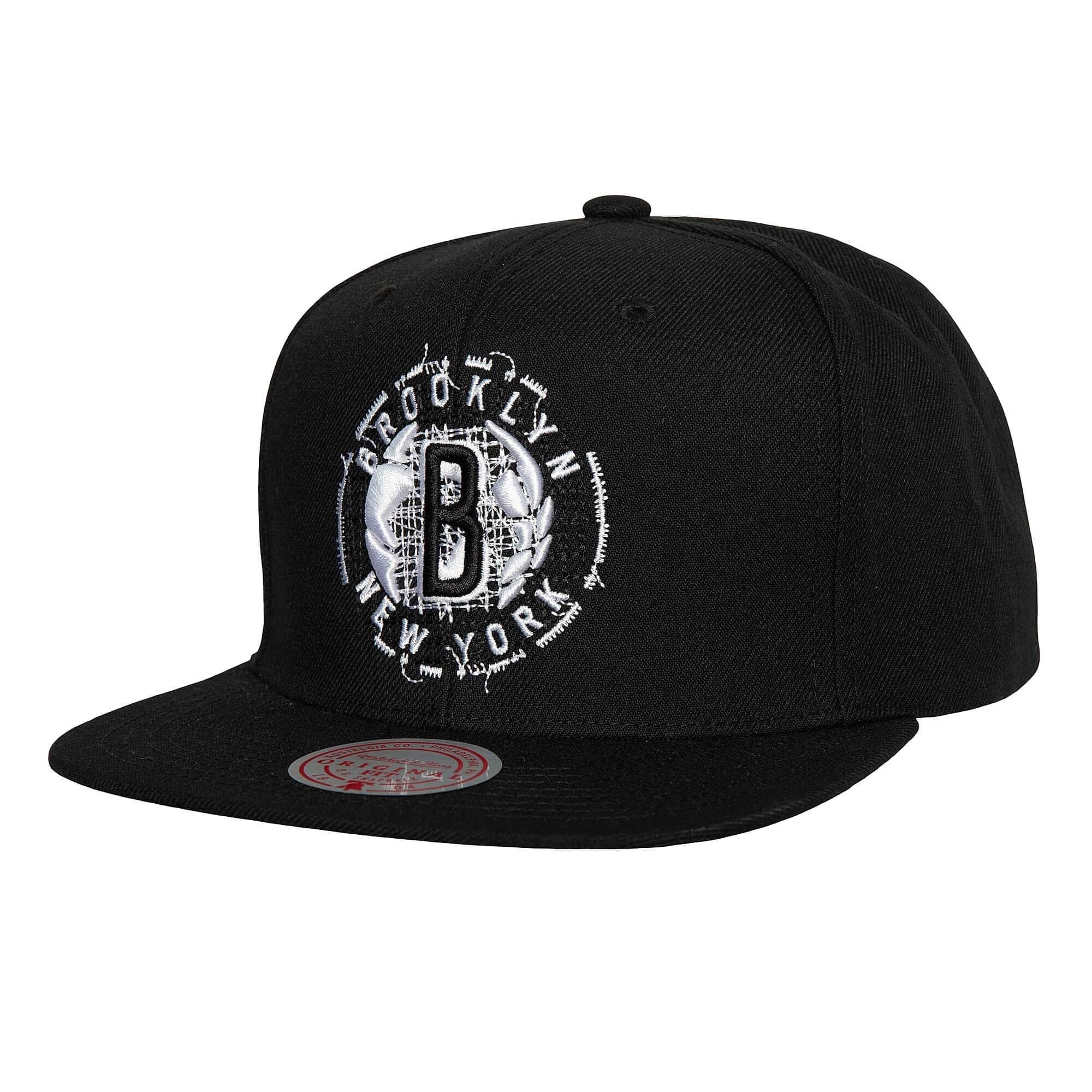 Mitchell-Ness-Embroidery-Glitch-Snapback-Brooklyn-Nets-Hat