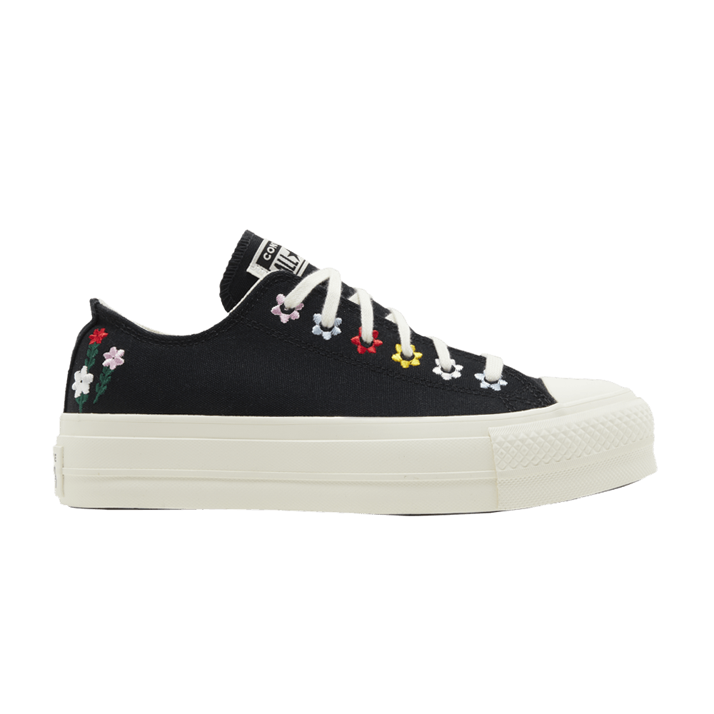Converse Wmns Chuck Taylor All Star Lift Platform Low 'Floral Embroidery'