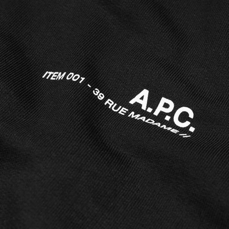 Свитшот A.P.C. Item Sweatshirt Black
