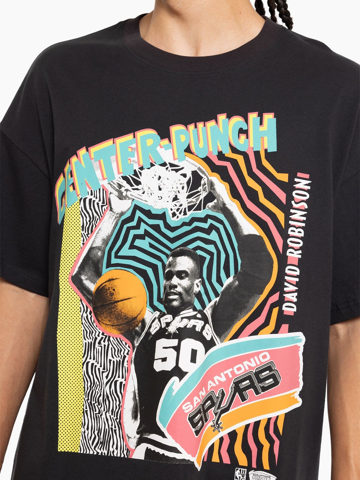 Футболка Mitchell & Ness San Antonio Spurs Center Punch Vintage T-Shirt