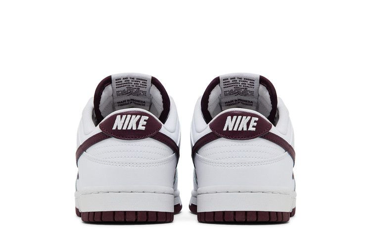Кроссовки Nike Dunk Low 'White Night Maroon'