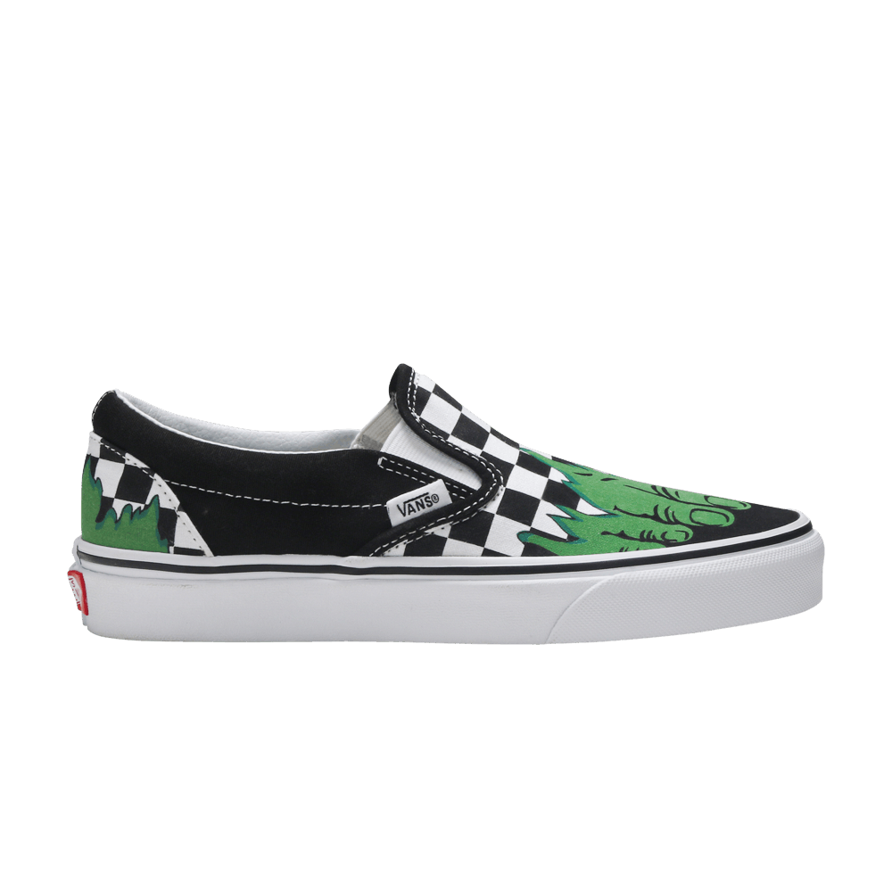 Кроссовки Vans Marvel x Classic Slip On 'Hulk'