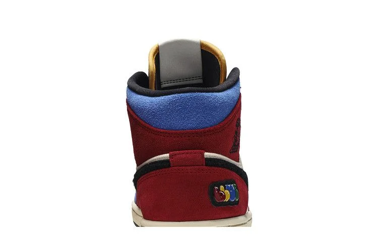 Кроссовки Blue The Great x Air Jordan 1 Mid 'Fearless'