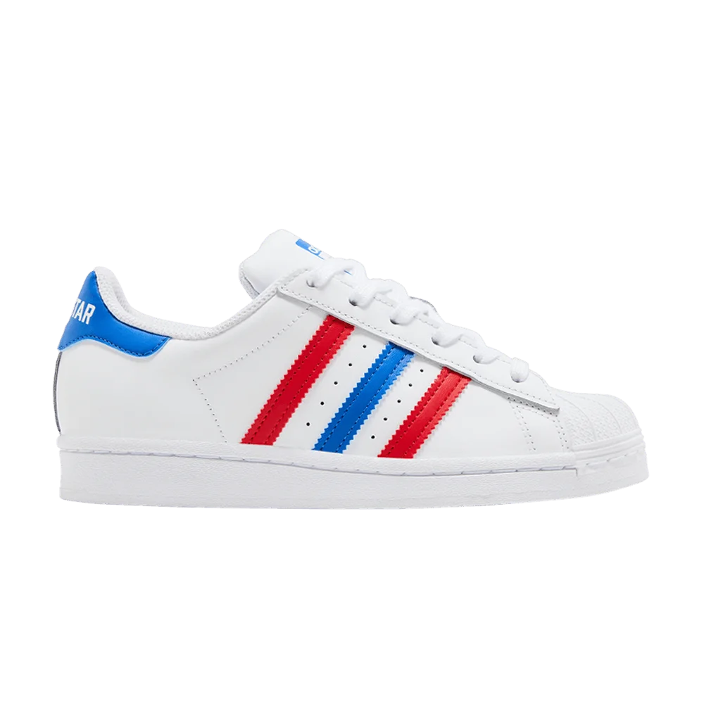 Кроссовки adidas Superstar 'White Red Blue'