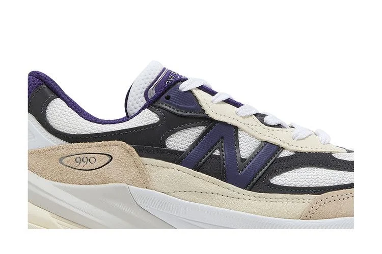 Кроссовки Teddy Santis x New Balance 990v6 Made in USA 'White Black Plum'
