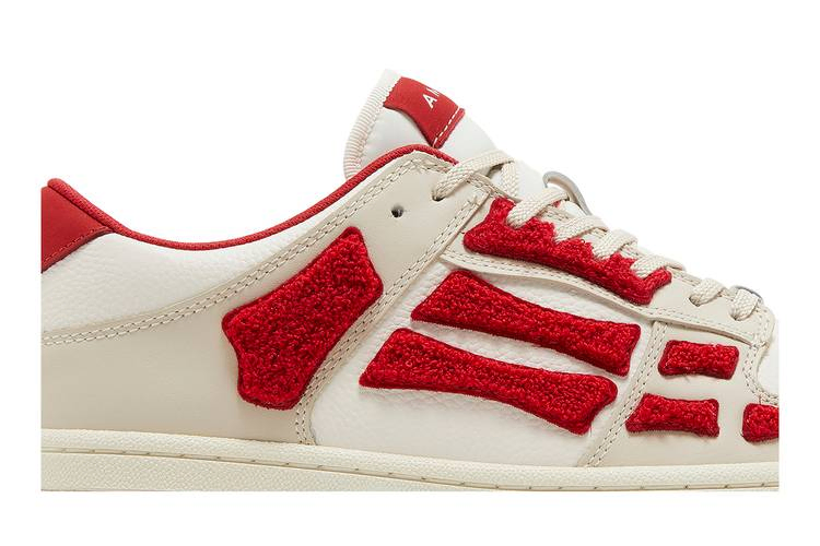 Кроссовки Amiri Skel Top Low 'White Red Chenille'