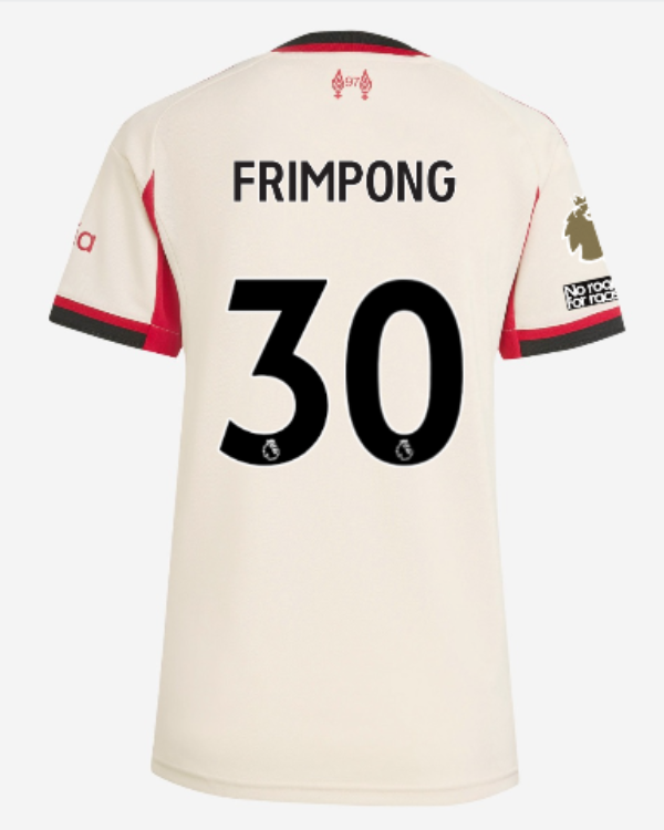 Женское футбольное джерси Liverpool FC adidas Womens 25/26 Away Jersey FRIMPONG 30