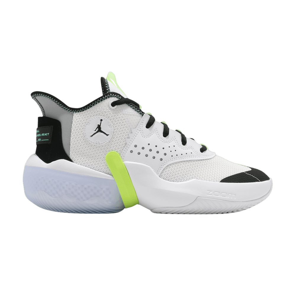 Кроссовки Air Jordan React Elevation PF 'White Green Glow'