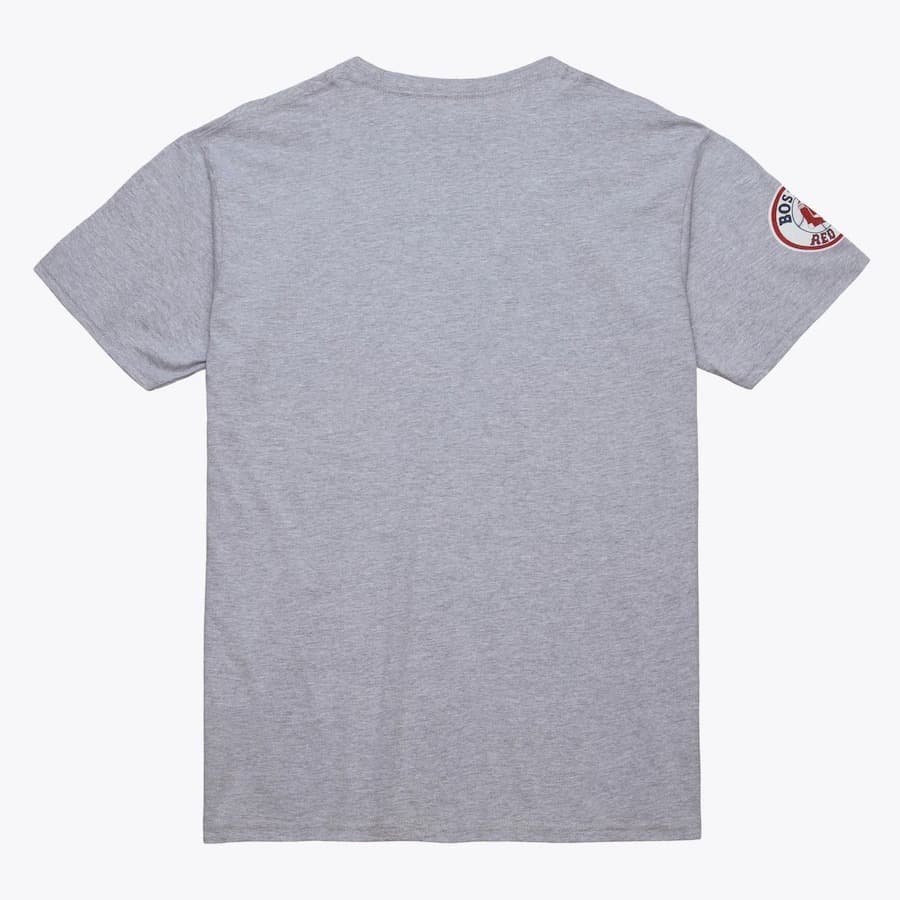 Футболка Mitchell & Ness David Ortiz Gray Boston Red Sox Name & Number T-Shirt