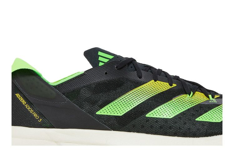 Кроссовки adidas Men's Adizero Adios Pro 3 'Core Black Solar Green'