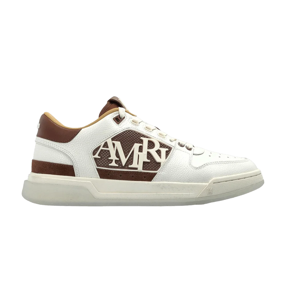 Кроссовки Amiri Pebbled Classic Low 'White Brown'