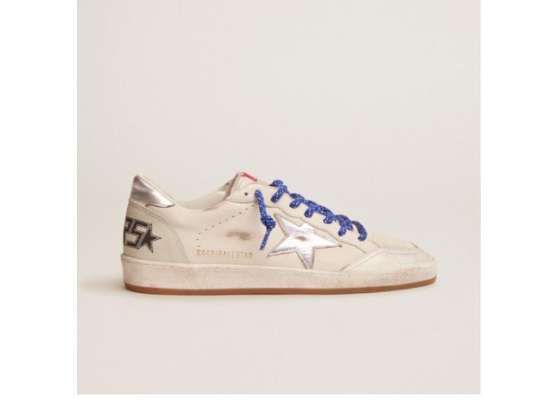 Кроссовки Golden Goose Ball Star White Silver