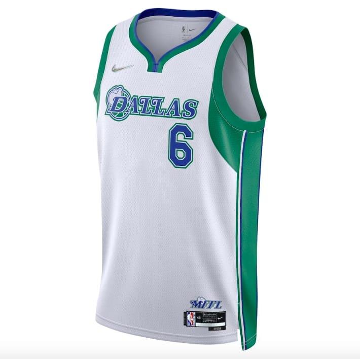 Баскетбольная джерси 2021-22 Dallas Mavericks #6 Kristaps Porzingis Nike City White Jersey