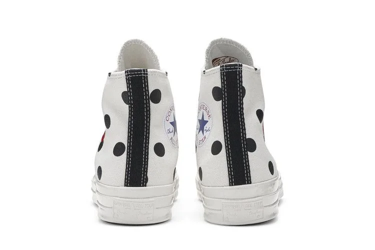Кроссовки Comme des Garçons x Converse Chuck Taylor All Star 70 Hi 'White Polka Dot'