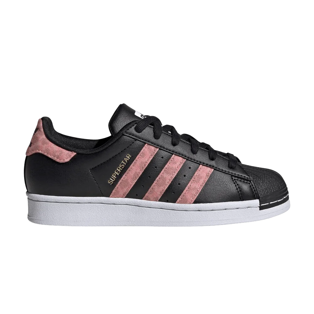 Кроссовки Adidas Superstar Big Kid 'Black Wonder Clay Leopard'