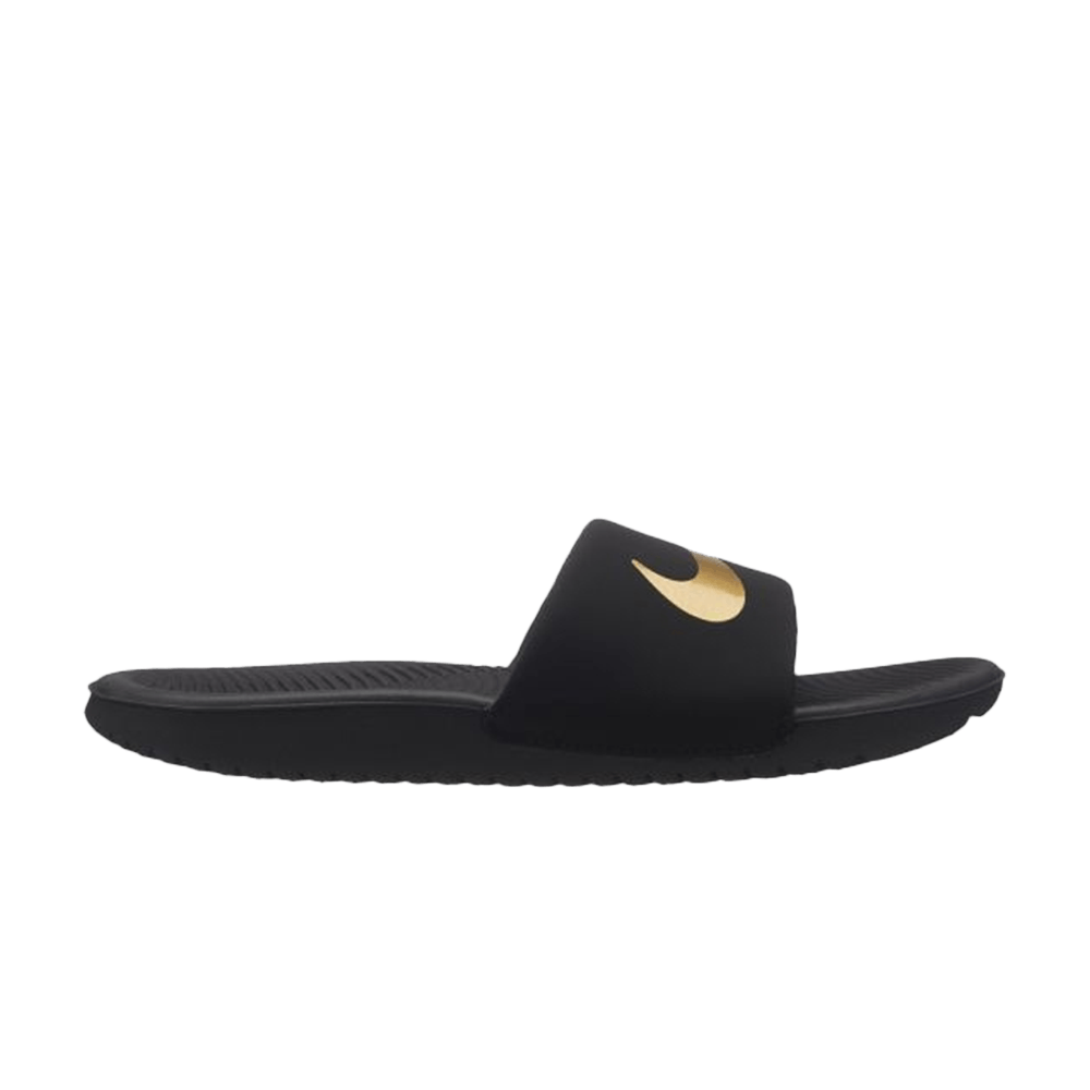 Кроссовки Nike Kawa Slide GS 'Black Gold'