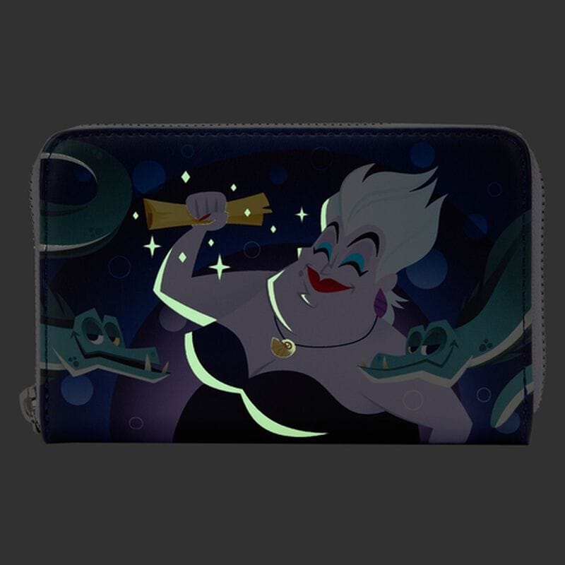 Кошелёк The Little Mermaid Ursula Lair Glow Zip Around Wallet