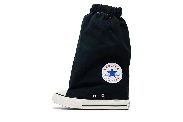 Кроссовки Vaquera x Converse Wmns Chuck Taylor All Star XHi Slouch Wedge 'Black'
