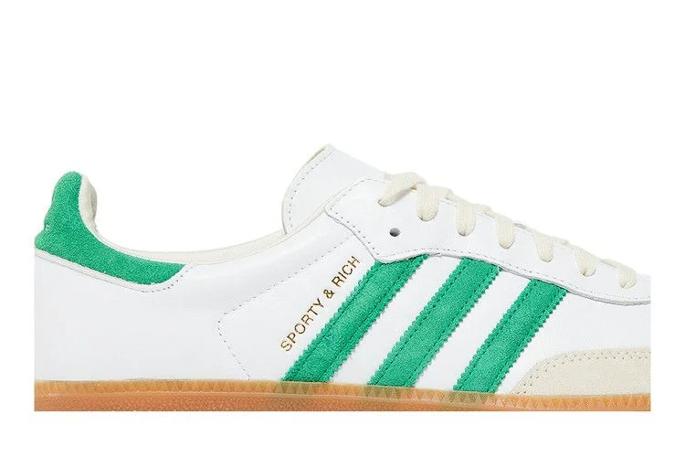 Кроссовки Sporty & Rich x adidas Samba OG 'White Green'