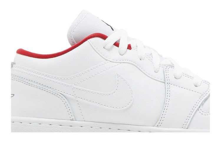 Кроссовки Air Jordan 1 Low GS 'White Gym Red'