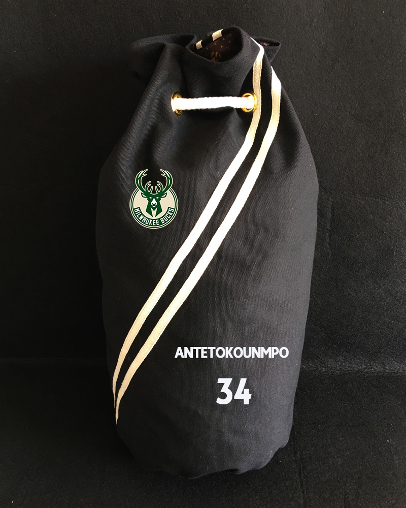 Сумка 2020 Milwaukee Bucks Antetokounmpo 34 Black Bag