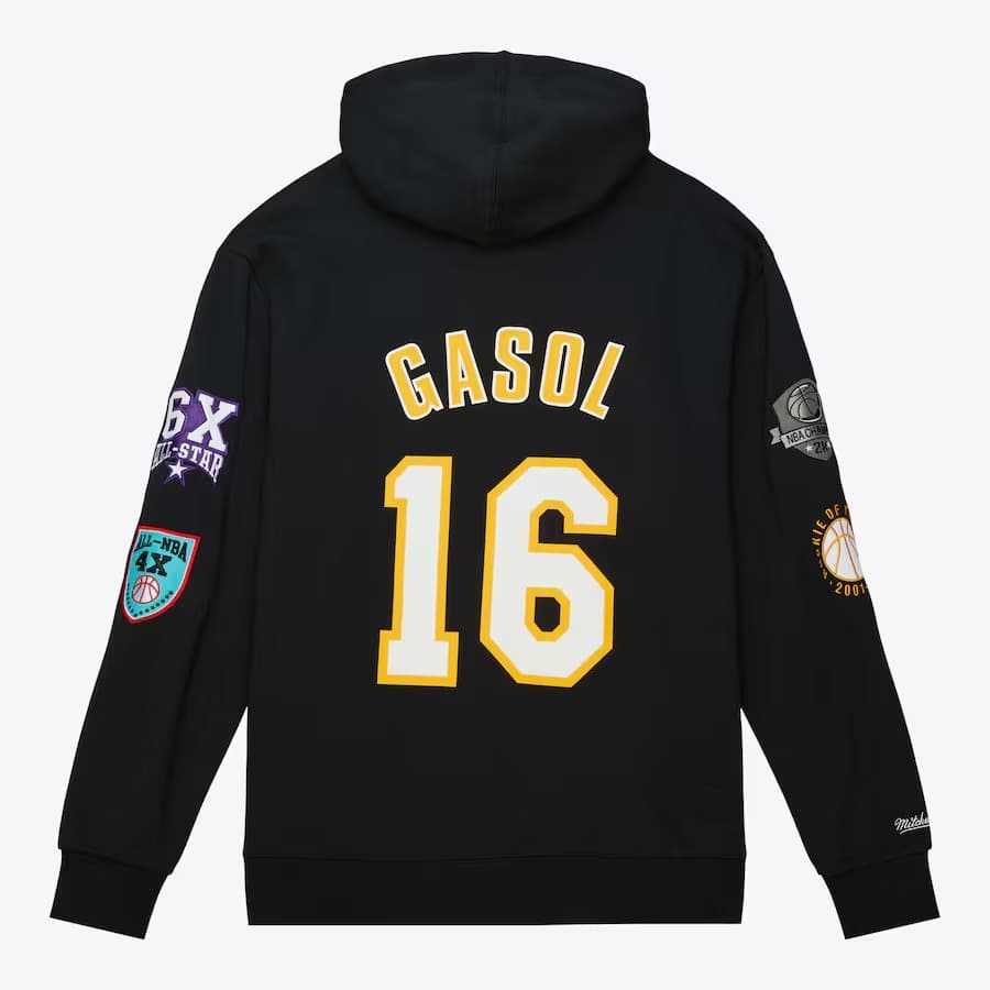 Mitchell-Ness-Pau-Gasol-Black-Los-Angeles-Lakers-2023-Naismith-Basketball-Hall-Of-Fame-Name-Number-Pullover-Hoodie-1