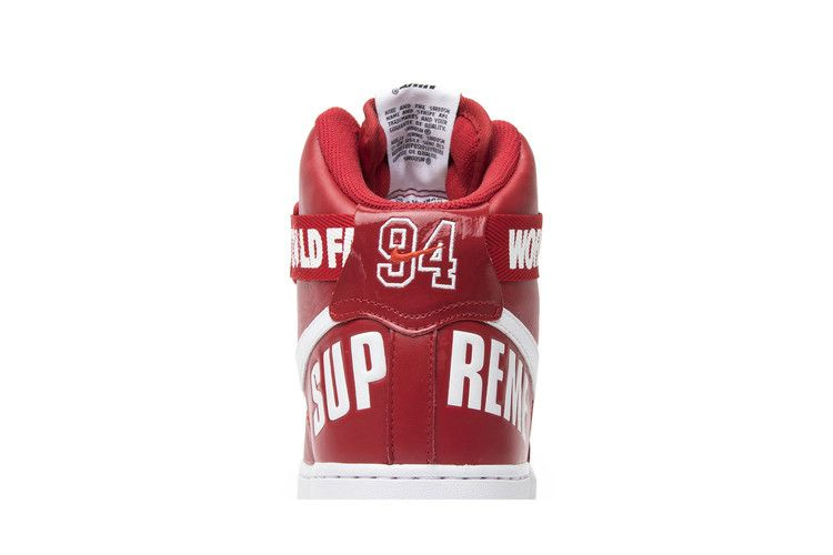 Кроссовки Nike Supreme x Air Force 1 High SP 'Red'