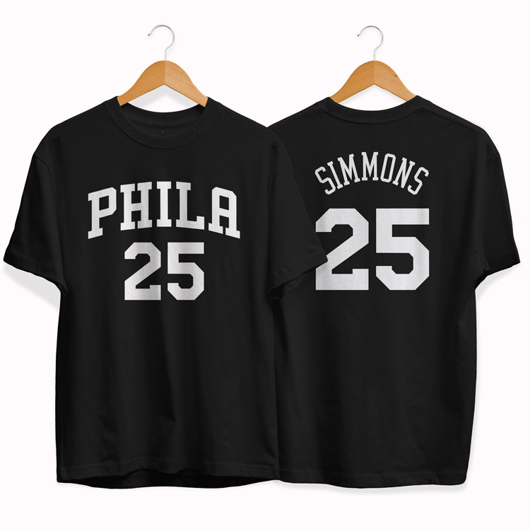 Футболка Philadelphia 76ers 25 Ben Simmons tee by slamdunk