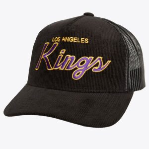 Mitchell-Ness-Black-Los-Angeles-Kings-Times-Up-Trucker-Adjustable-Hat-300x300