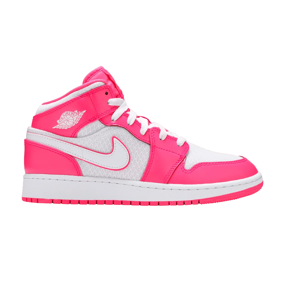 Krossovki-Air-Jordan-1-Mid-GS-Hyper-Pink