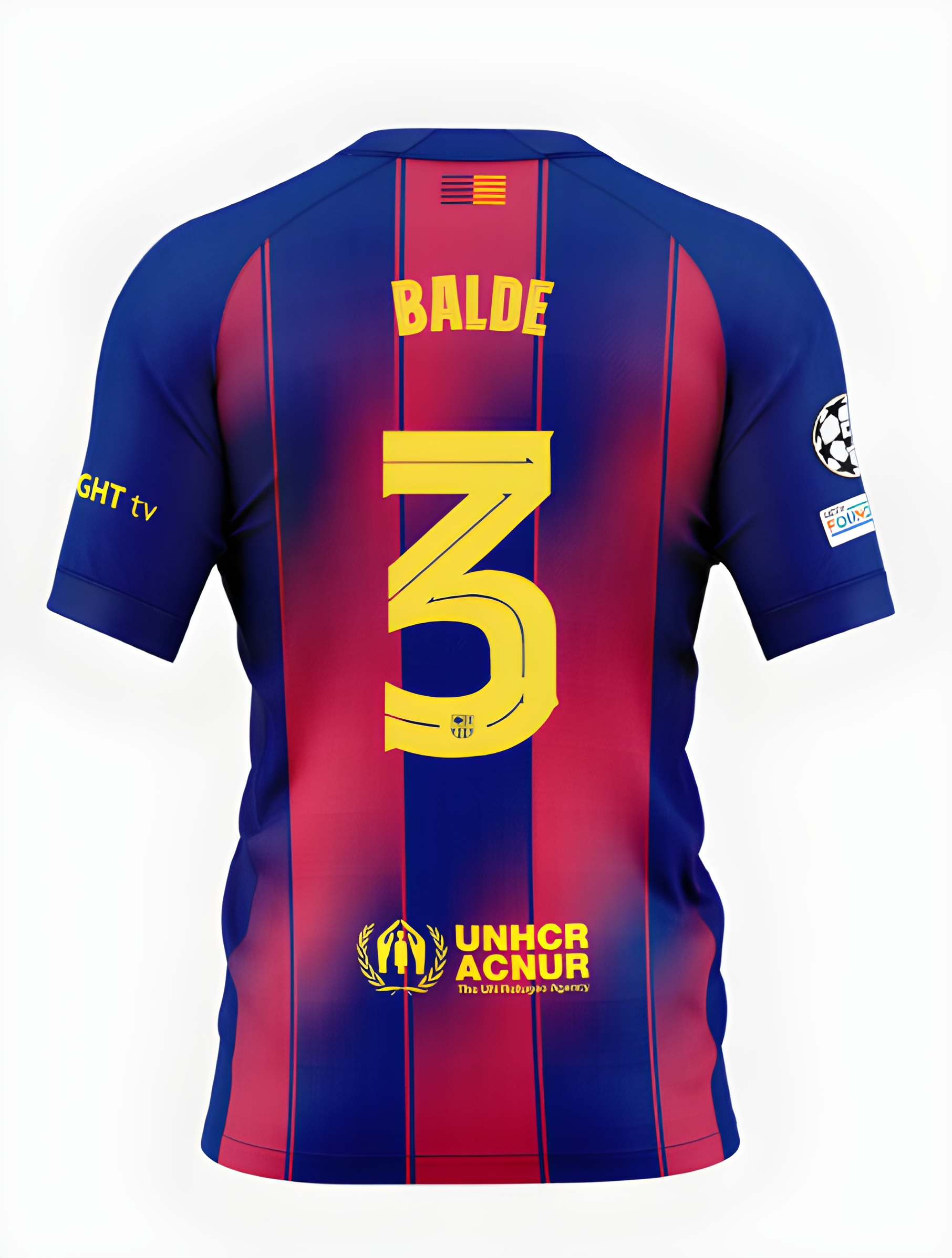 Женское футбольное джерси FC Barcelona 25/26 UCL or La Liga home jersey BALDE