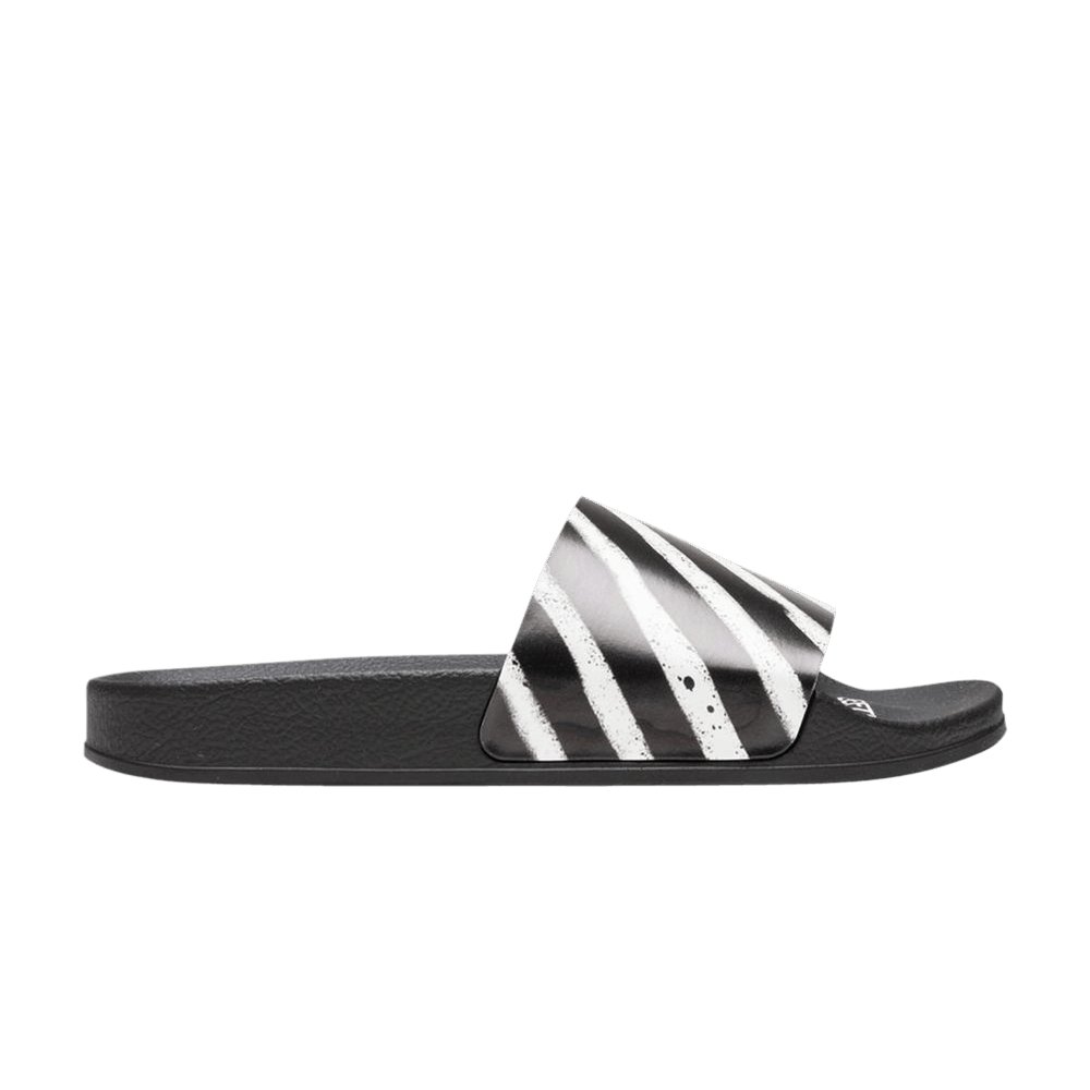 Кроссовки Off-White Sliders 'Spray Stripe - Black White'