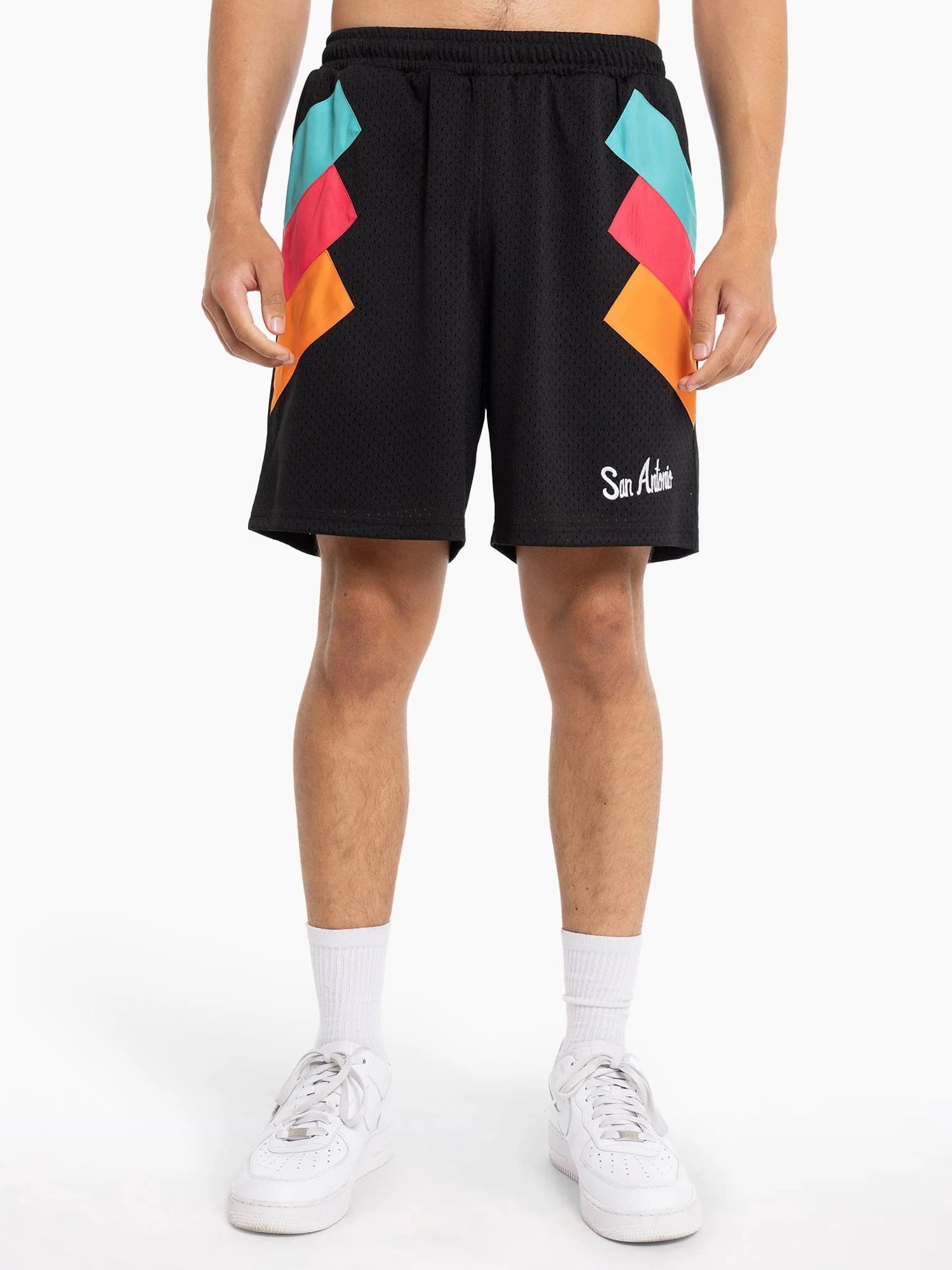 Спортивные шорты Mitchell & Ness San Antonio Spurs Wear Your Stripes NBA Mesh Shorts