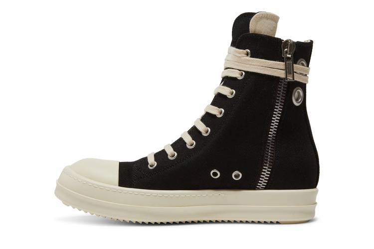 Кроссовки Rick Owens Wmns EDFU DRKSHDW Cotton Denim High 'Black Milk'