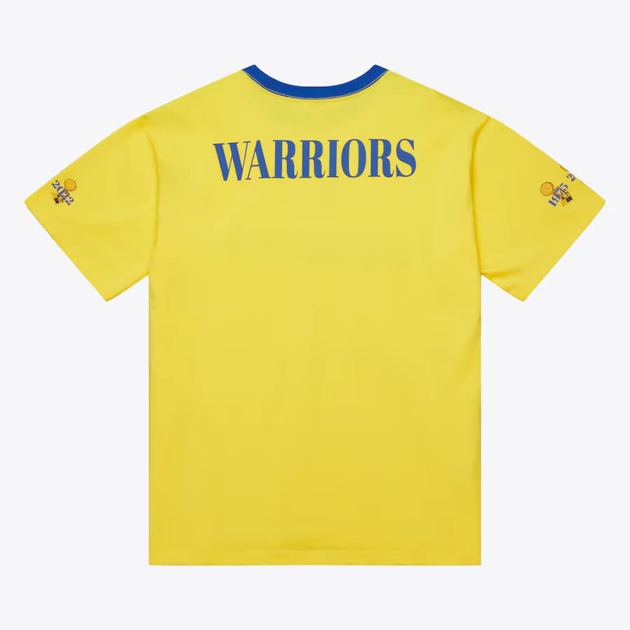 Футболка Mitchell & Ness Gold Golden State Warriors Team OG 3.0 Vintage T-Shirt