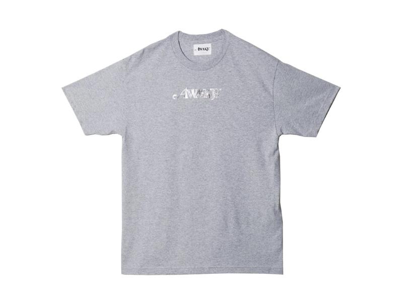 Футболка Awake Metallic Foil Logo Tee Heather Grey