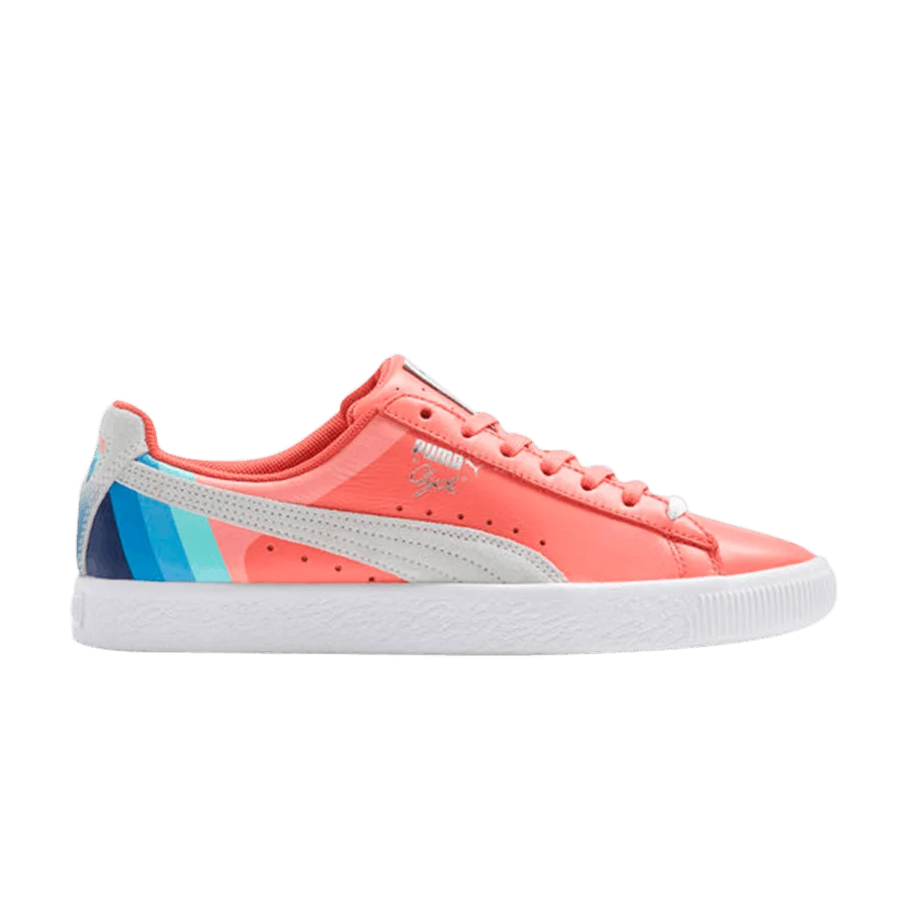 Кроссовки Pink Dolphin x Puma Clyde 'Porcelain Rose'