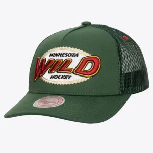 Mitchell-Ness-Green-Minnesota-Wild-Team-Seal-Trucker-Adjustable-Hat-300x300