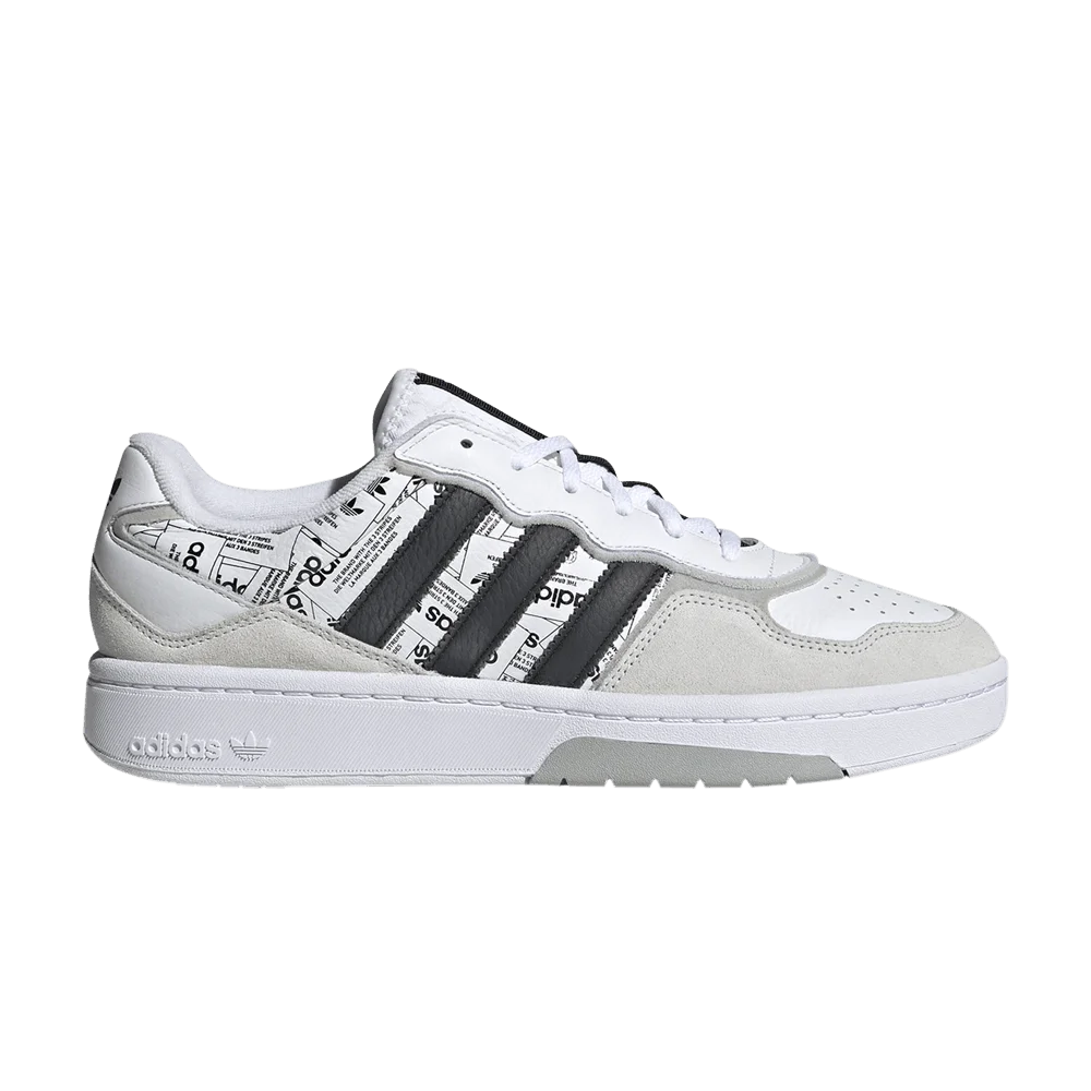 Кроссовки adidas Courtic 'Allover Print - White Black'