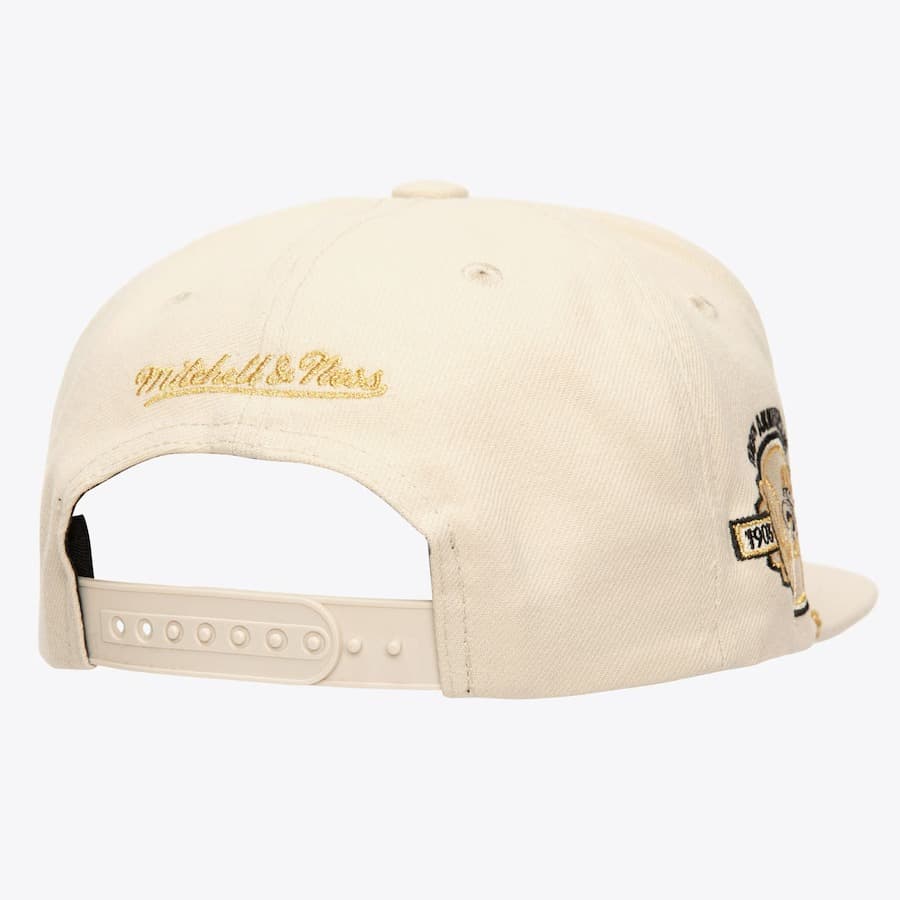 Бейсболка Mitchell & Ness Cream New York Yankees Golden Ivory Snapback Hat