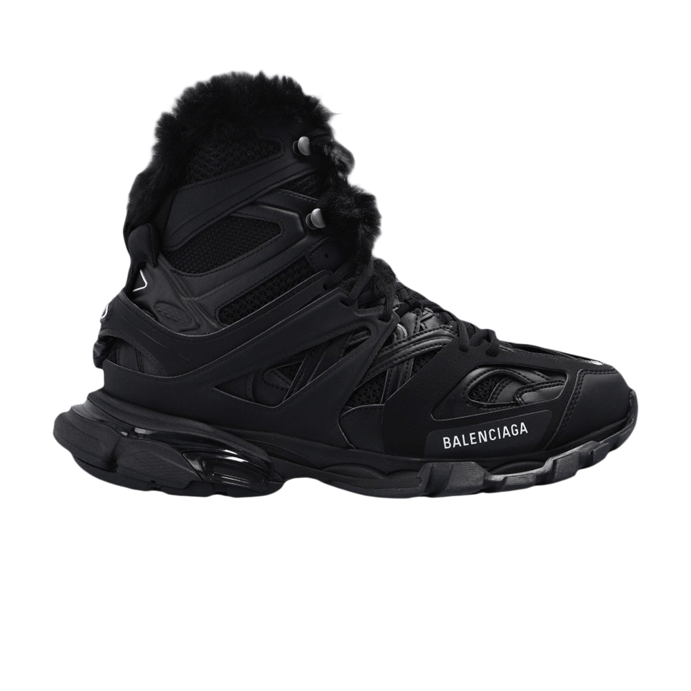 Кроссовки Balenciaga Track Hike High 'Faux Fur - Black'