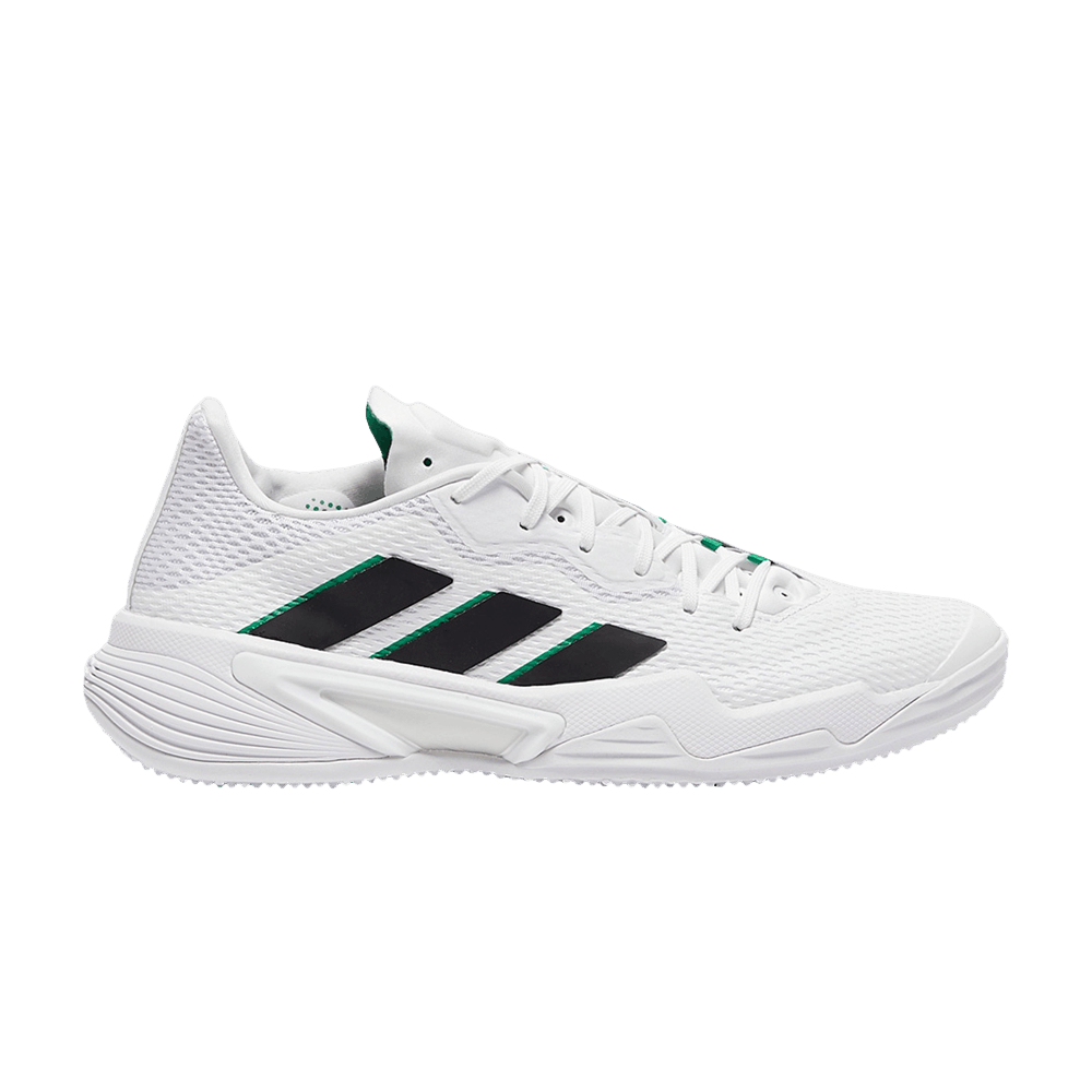 Кроссовки Adidas Barricade Grass 'White Black Green'