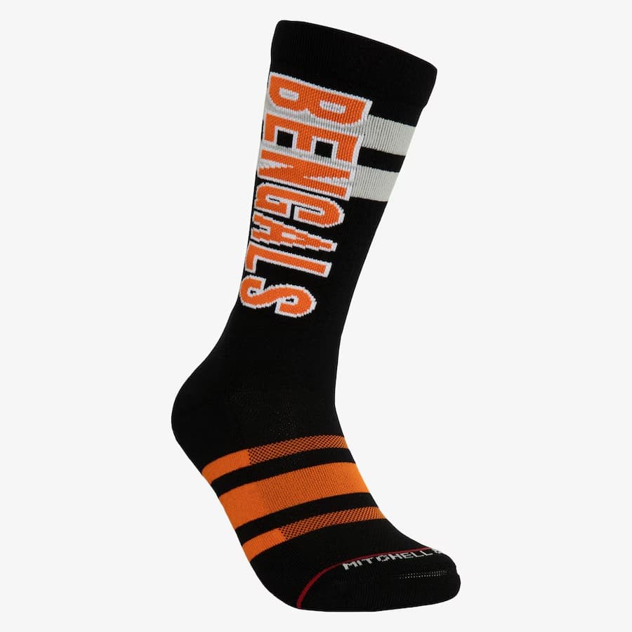 Спортивные носки Mitchell & Ness Cincinnati Bengals Lateral Crew Socks