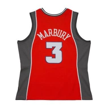 Баскетбольная джерси 2003-04 Phoenix Suns Stephon Marbury #3 Hardwood Classics Throwback NBA Swingman Orange Jersey