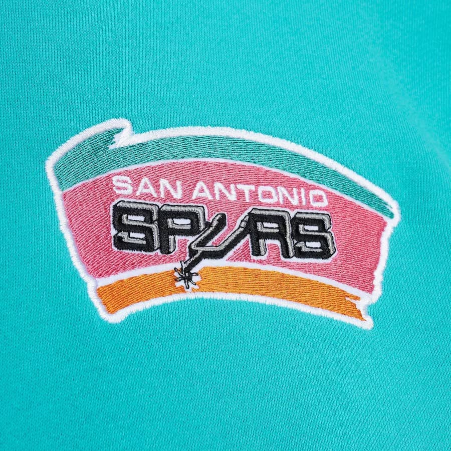 Худи Mitchell & Ness Turquoise San Antonio Spurs City Collection Fleece Pullover Hoodie