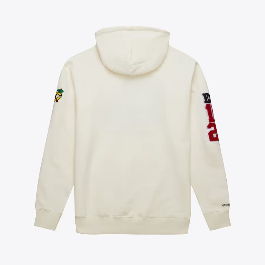 Худи Mitchell & Ness Cream Chicago Blackhawks Sswagger Fleece Pullover Hoodie