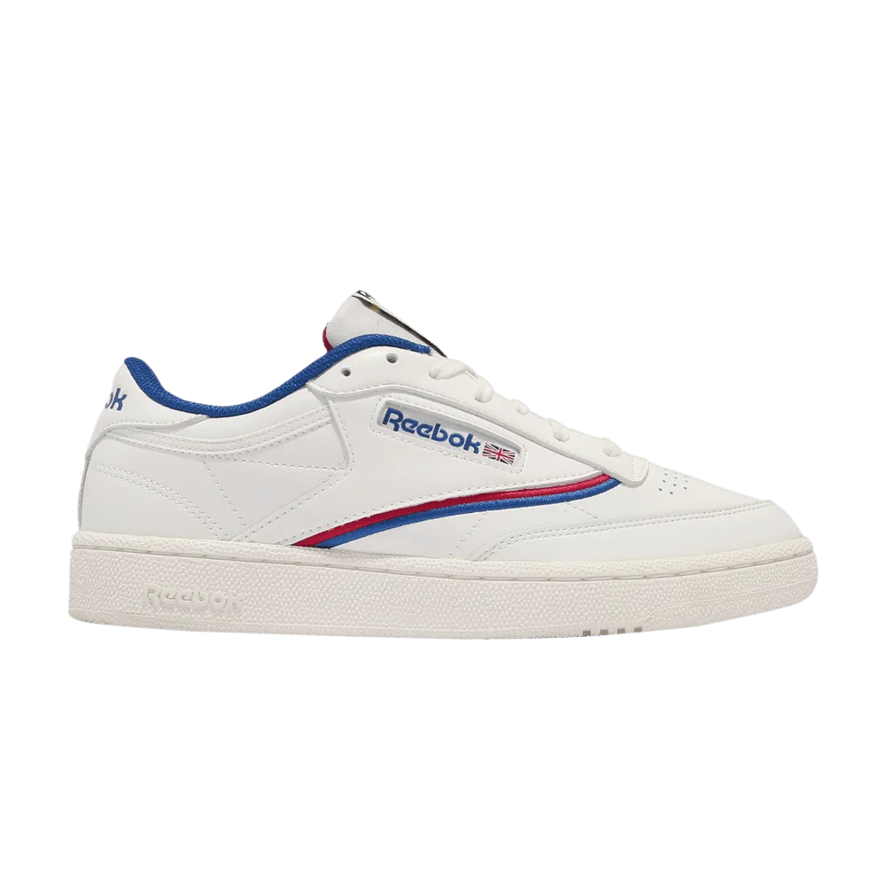 Кроссовки Reebok Club C 85 'Chalk Vector Blue Red'