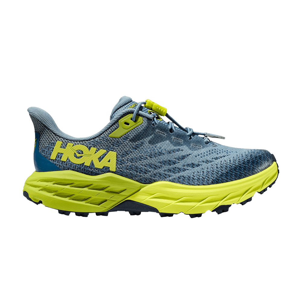 Кроссовки HOKA Speedgoat 5 Kids 'Stone Blue Dark Citron'